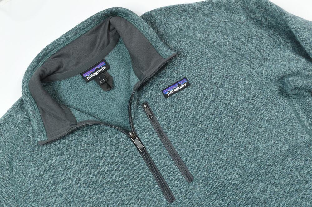 Patagonia Better Sweater Jacket Mens Large Blue Long Sleeve Fleece 1/4-Zip